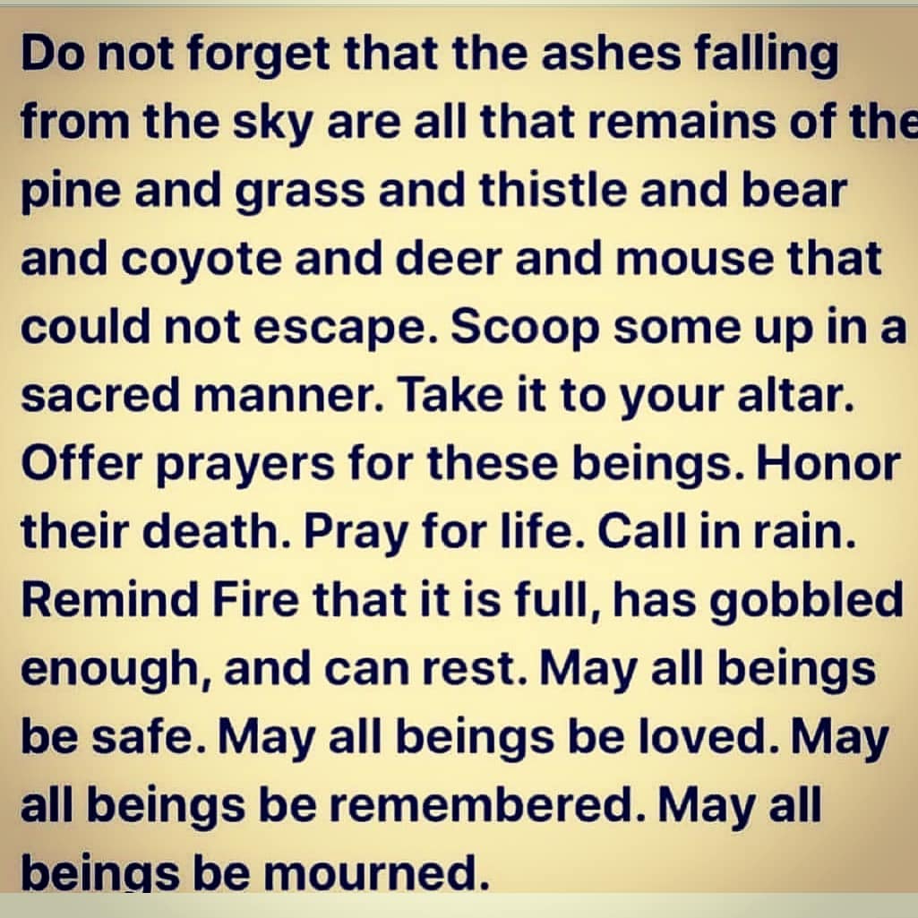 Drop a for rain in California. Send some prayers for California today the fires...