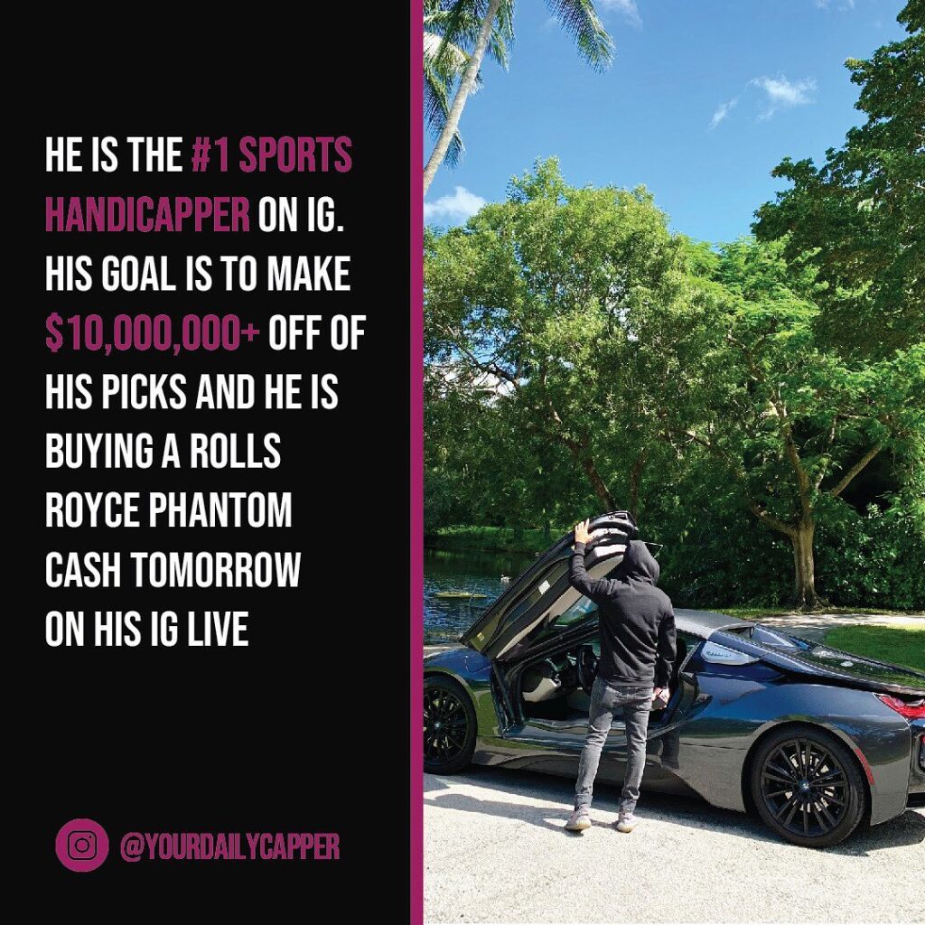 Follow He Is The Sports Handicapper on IG & Makes $10,000 + Per Week Off His ...