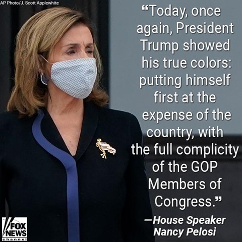 House Speaker Nancy Pelosi decried President Trump's tweets about halting negoti...
