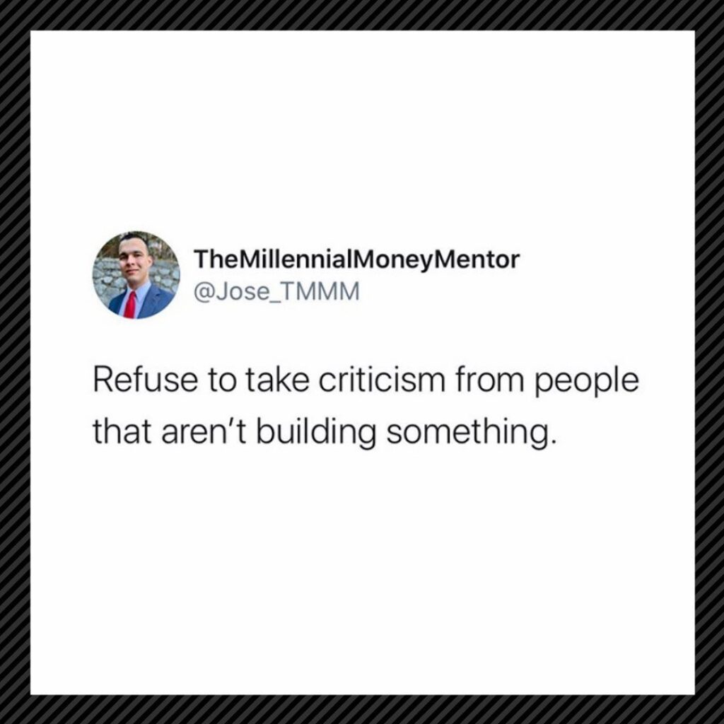 Only take advice from someone youโd be willing to trade places with : ...