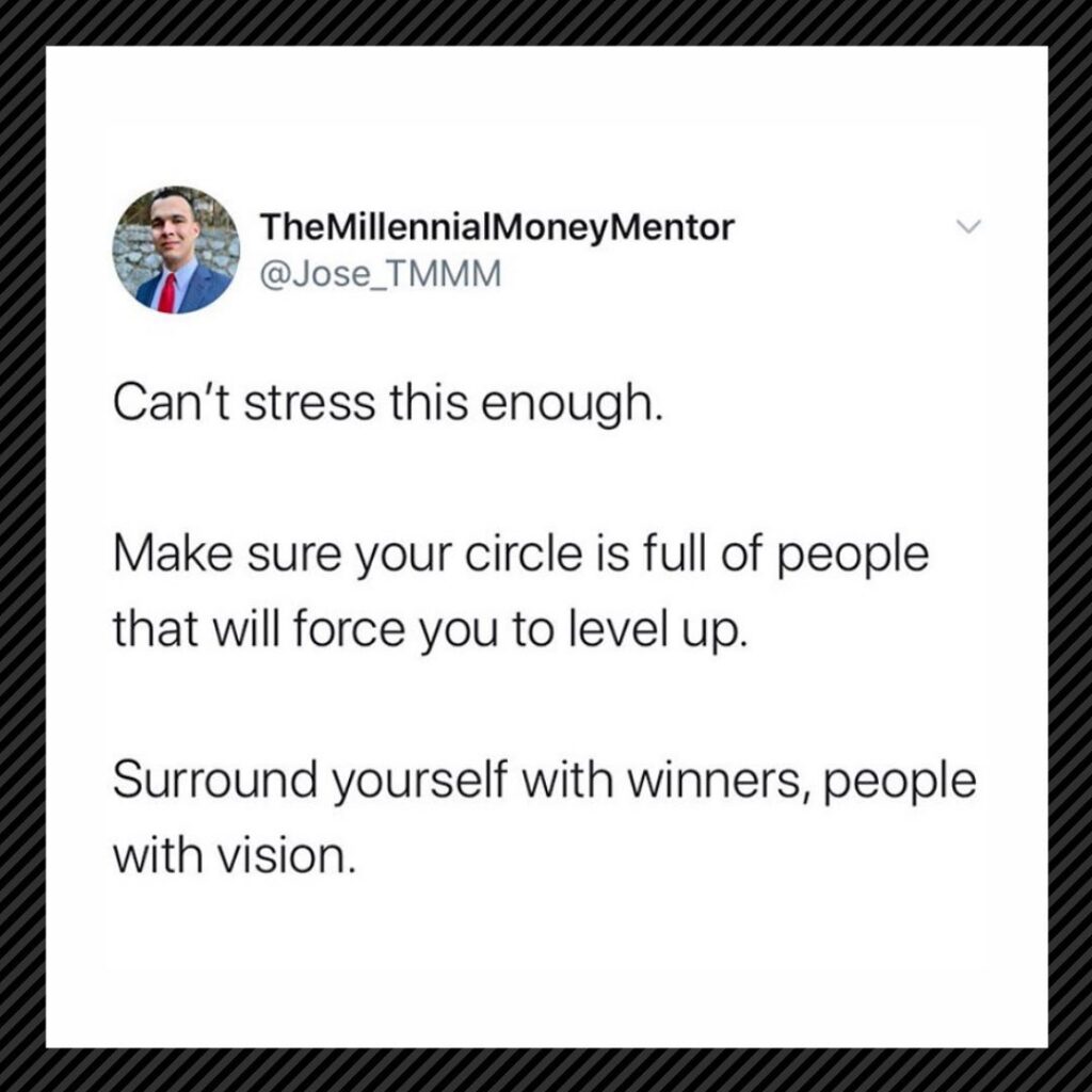 You need to surround yourself with people who will make you a better you. : ...