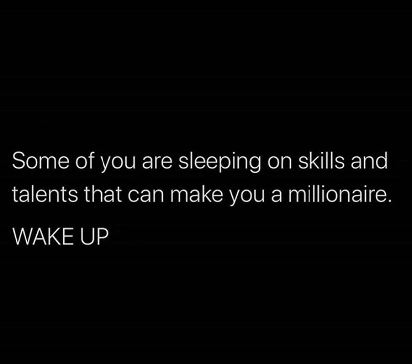 Wake up and lean into it! ...
