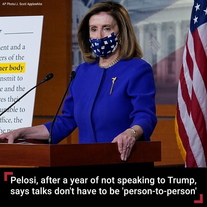 House Speaker Nancy Pelosi on Friday confirmed that she has not spoken to Presid...