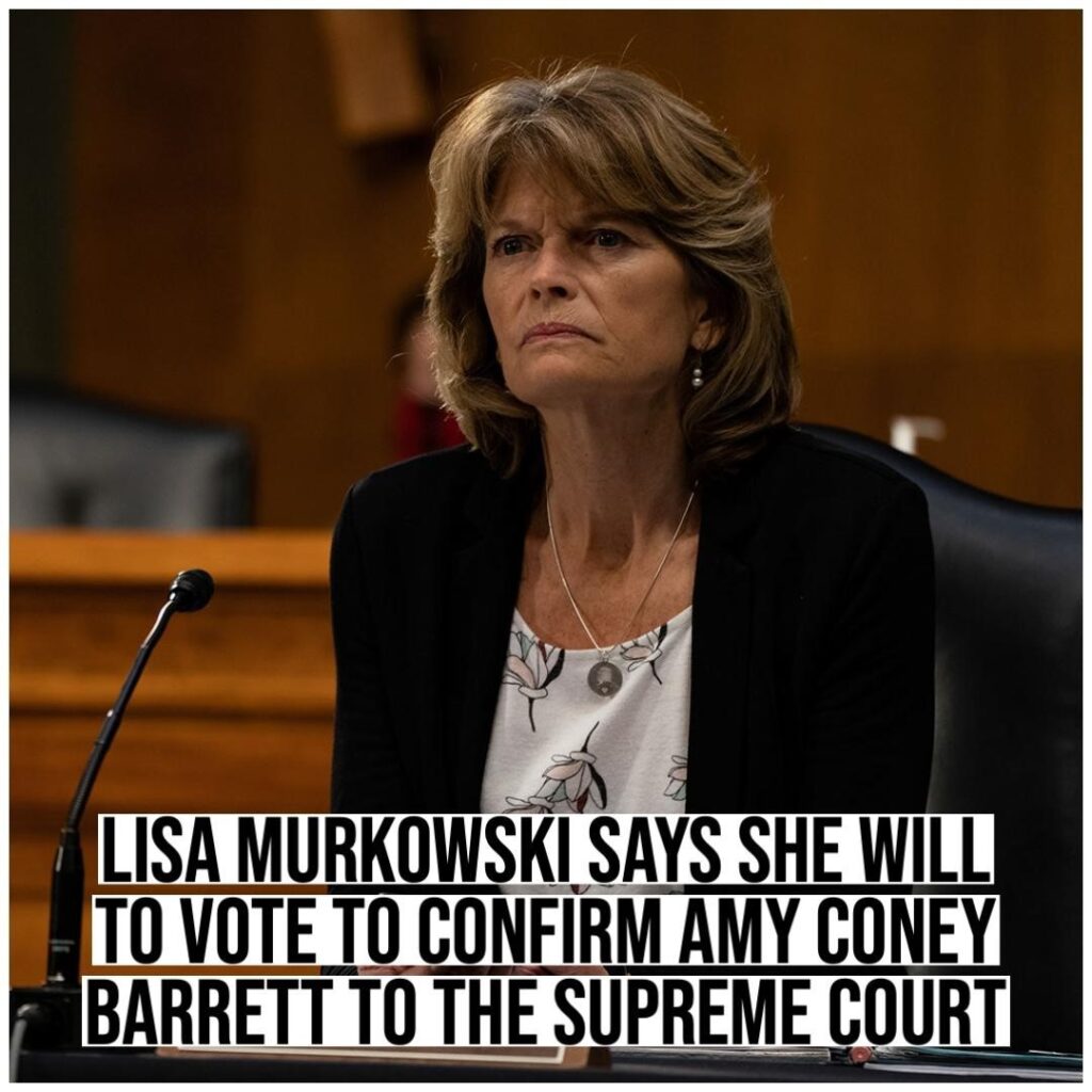 Republican Senator Lisa Murkowski of Alaska announced Saturday that she will vot...