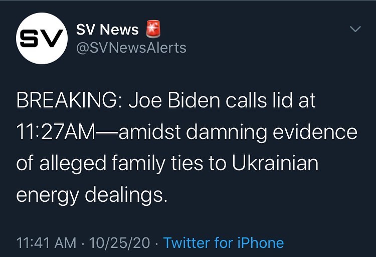 BREAKING: Joe Biden calls lid at 11:27AM—amidst damning evidence of alleged fami...
