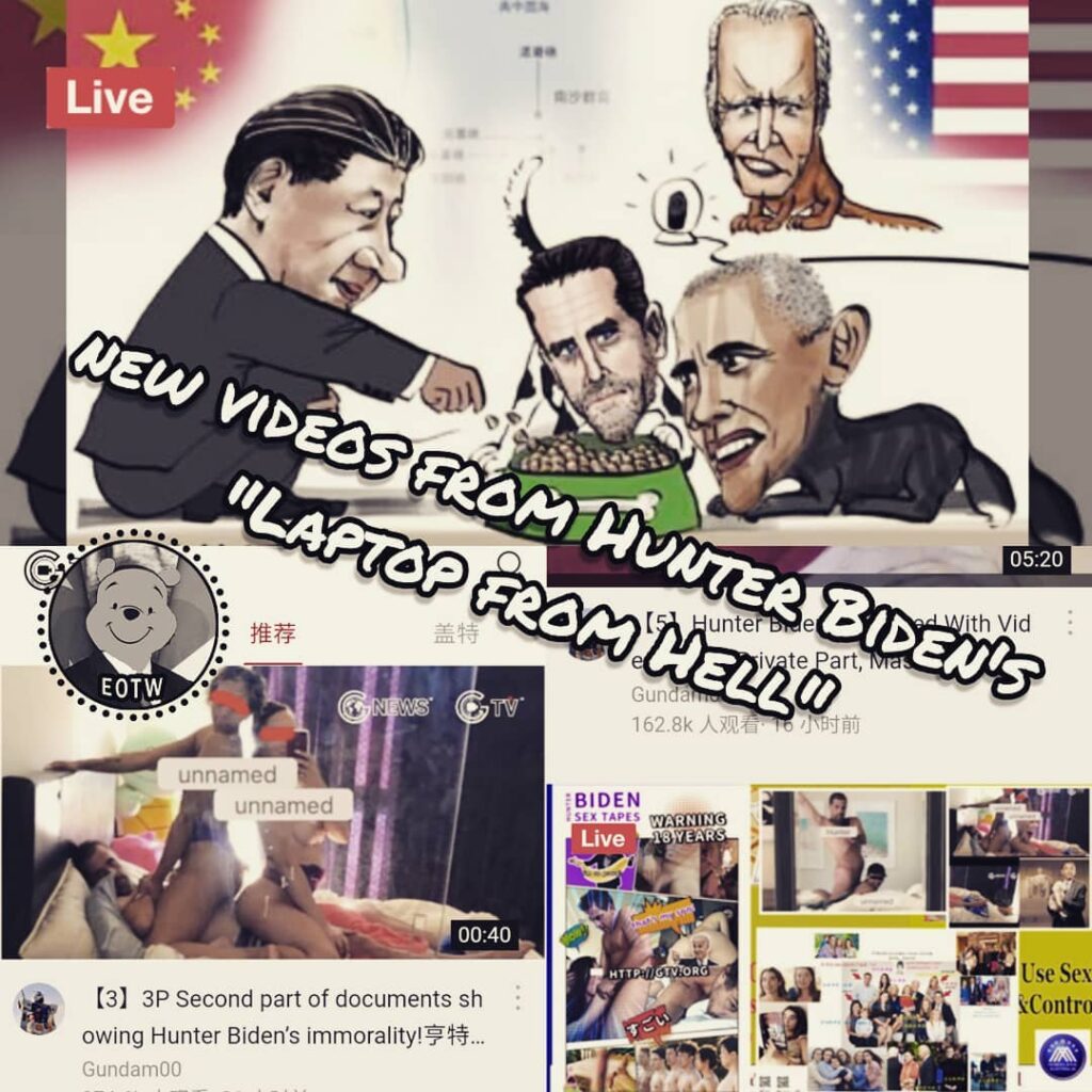 New videos from Hunter Biden's "laptop from Hell" were relased by a chinese webs...
