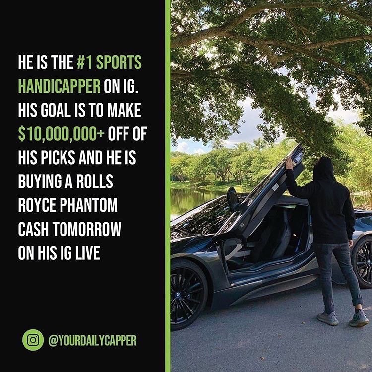 Follow he makes $10,000+ per week cash flow off his sports picks and he has h...