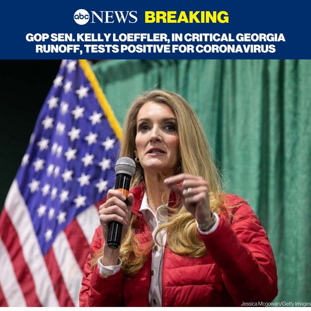 BREAKING: GOP Sen. Kelly Loeffler, locked in a runoff battle in Georgia that cou...