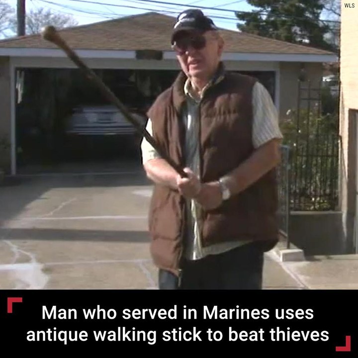 An 81-year-old man who served in the Marines used his grandfather's antique Iris...